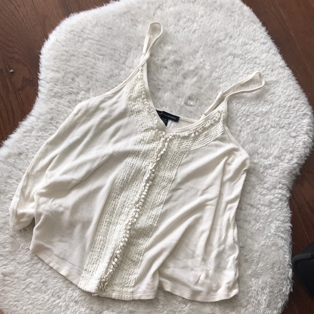 American eagle cream tank top